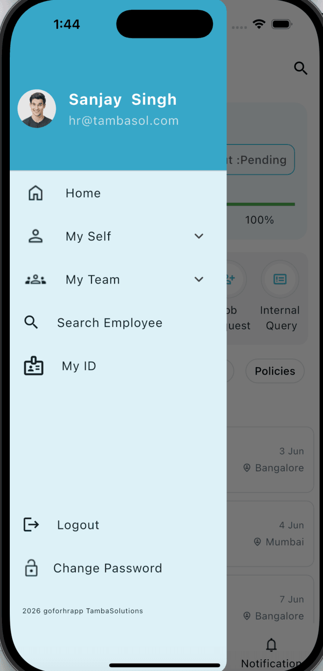 GoForHR HRMS screenshot 1
